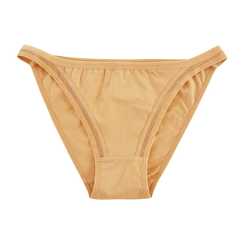 Cotton Half-Pack Hip  Bikini Thin Strap Triangle Panties