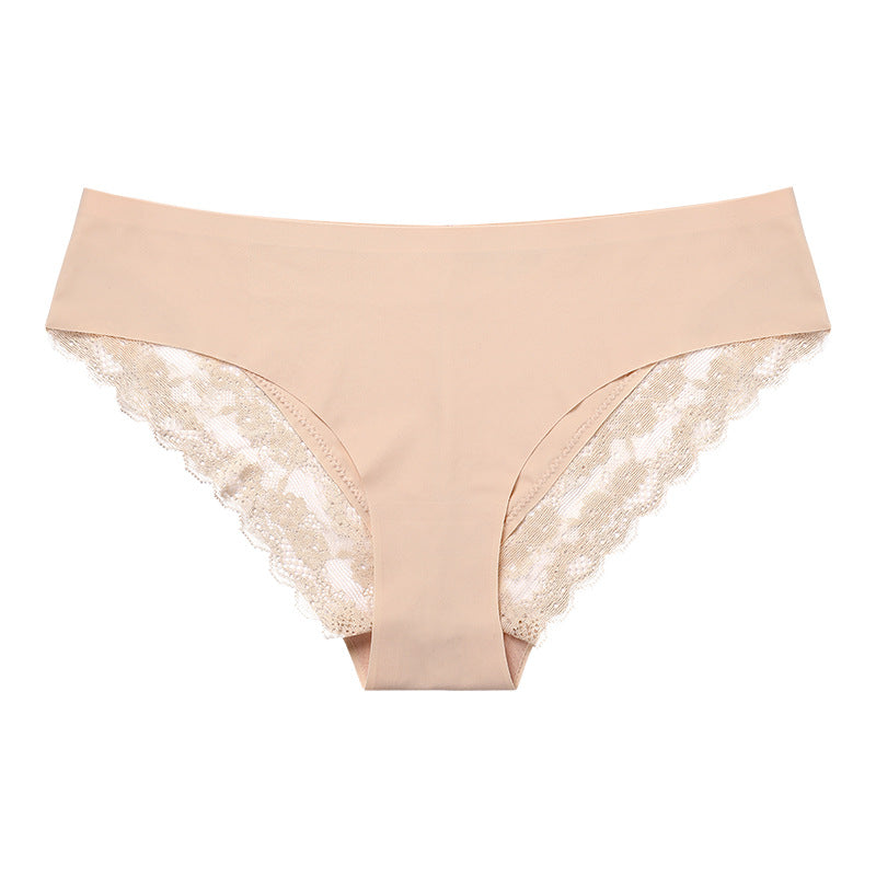 Sexy Lace Edge Low Rise Triangle Panties
