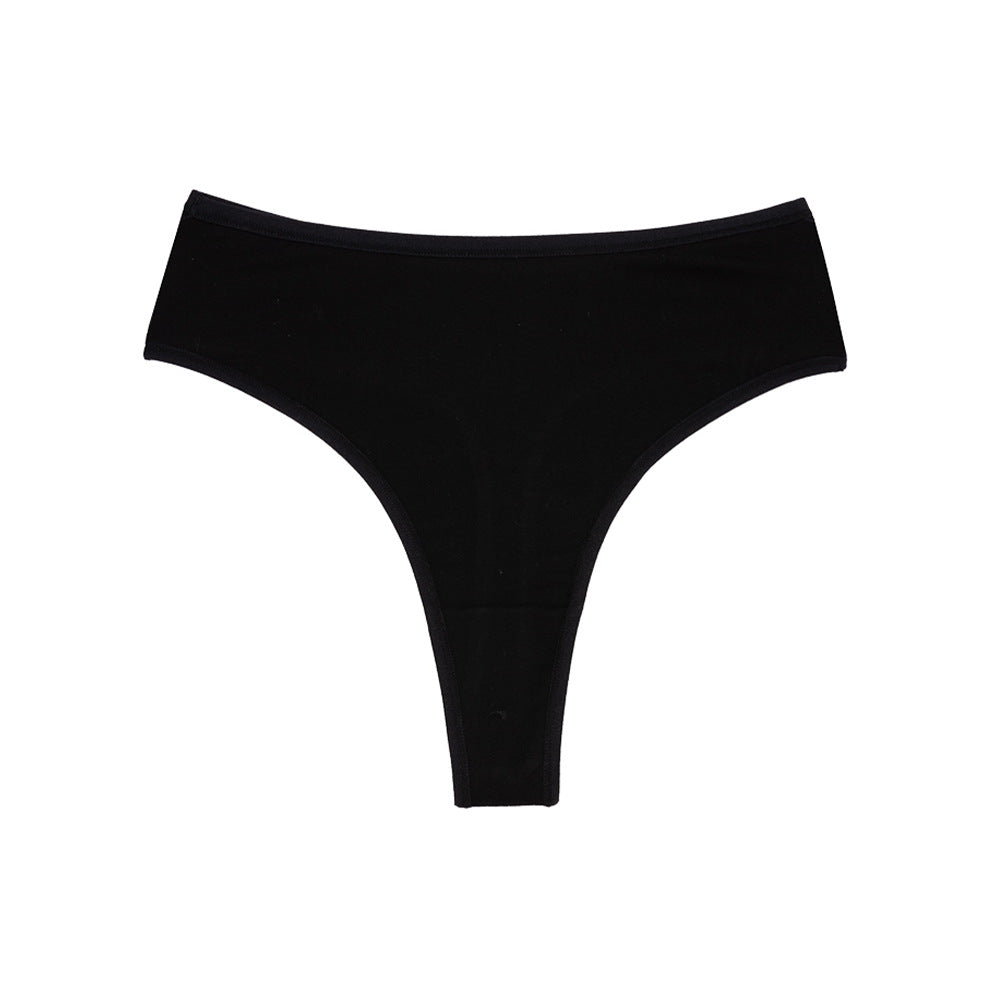 Invisible High Waist Breathable Crotchless Cotton High Split Panties