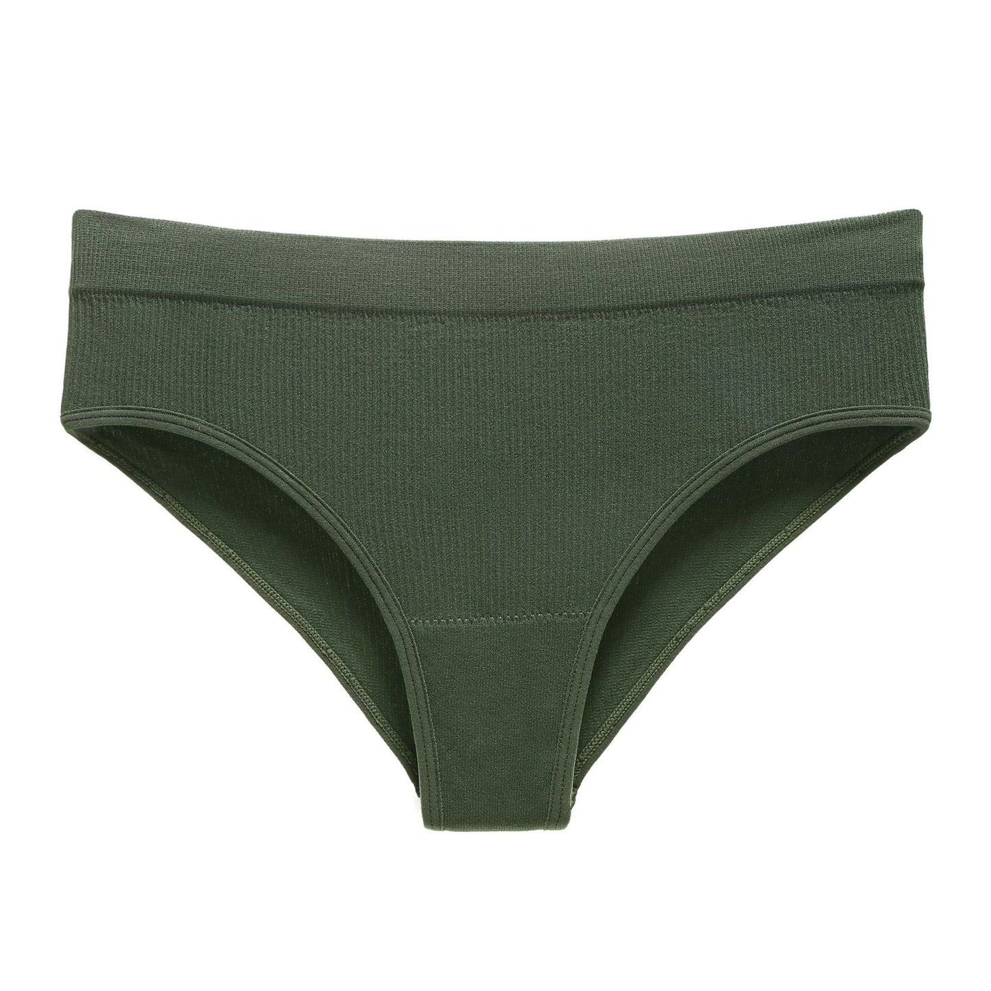 Large Size Mid Waist Sexy Triangle Pants Seamless Fitness Sports Panties