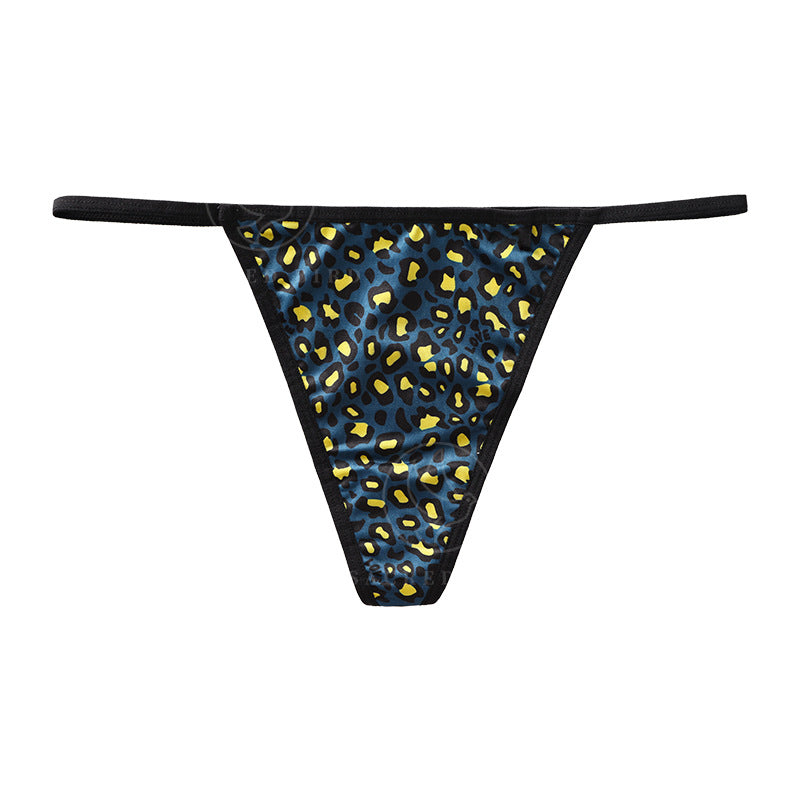 Sexy Leopard Print Low Rise T Panties