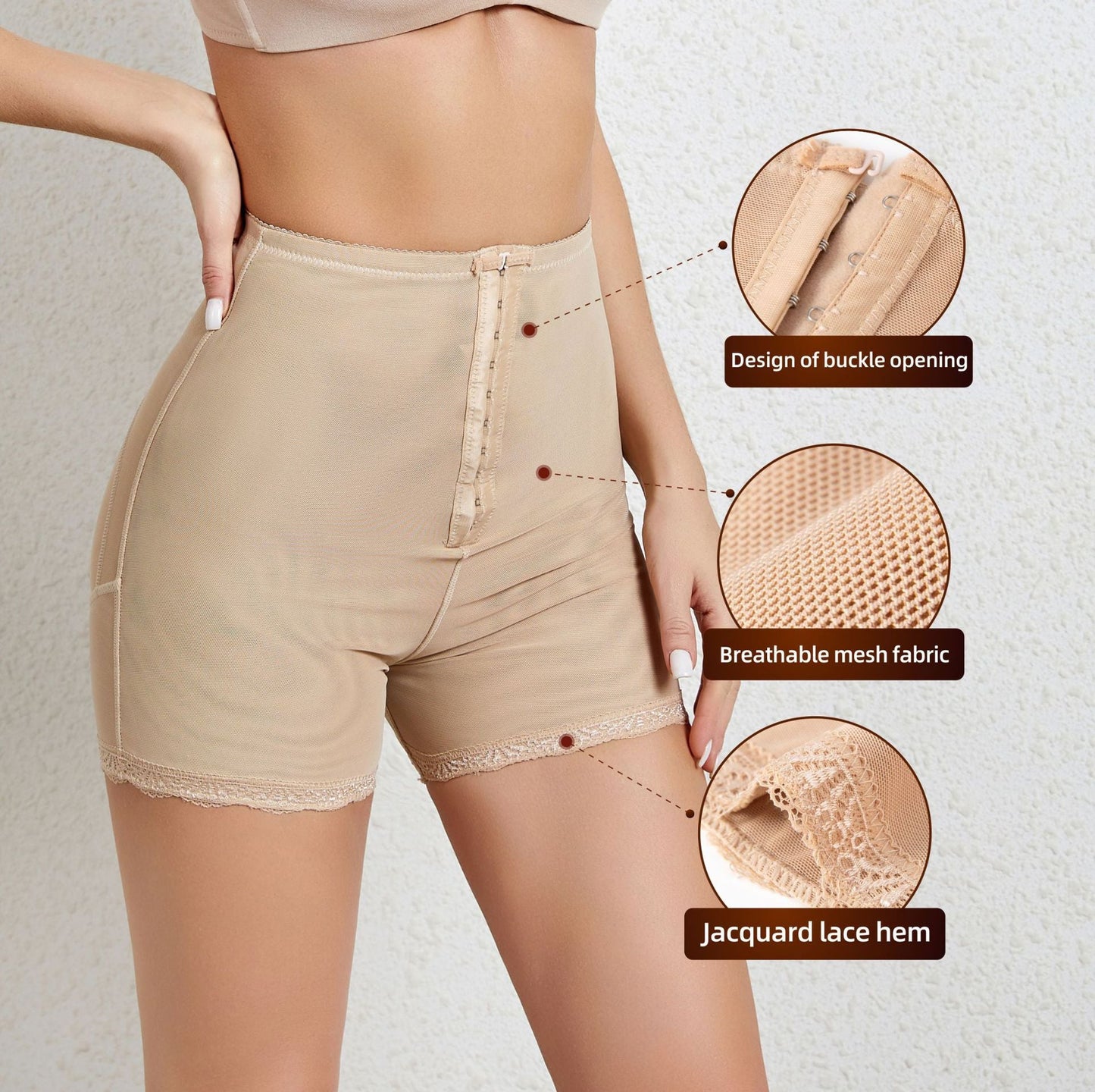 High-waisted Three-dimensional Hit-liftting Panties Shapewear