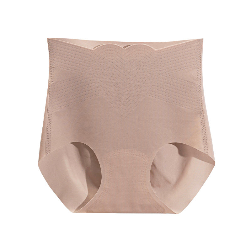 Mulberry Silk Crotch Ice Silk High Waisted Panties Tummy Lifting Triangle Pants