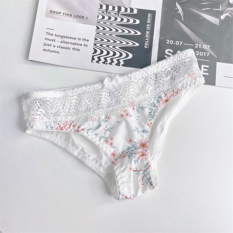 Sweet Summer Floral Cute Bra Set