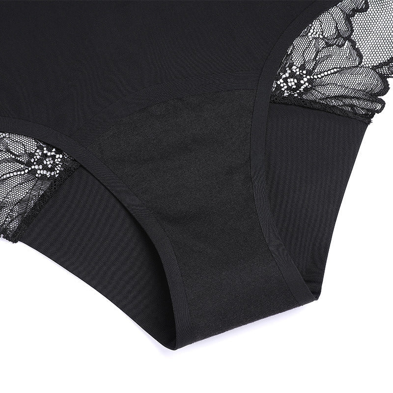 Lace Edge Sexy Seduction Four Layers Leak-proof Period Physiological Panties