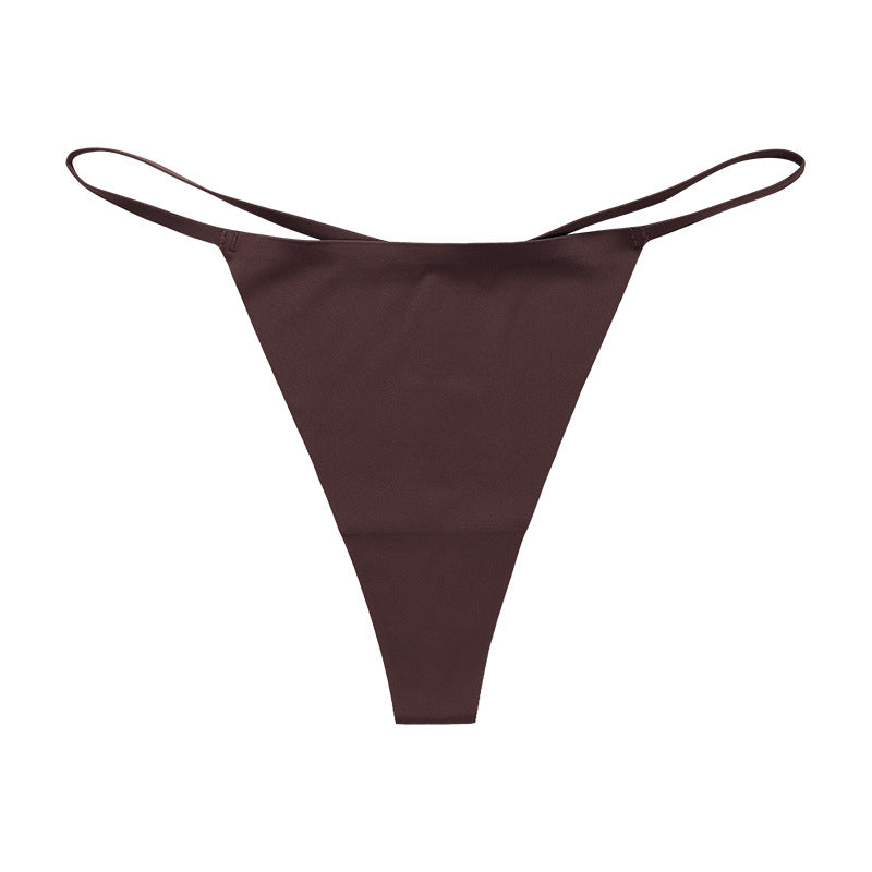 Low Rise Sexy Leopard Print Seamless One Cord Panties Thong
