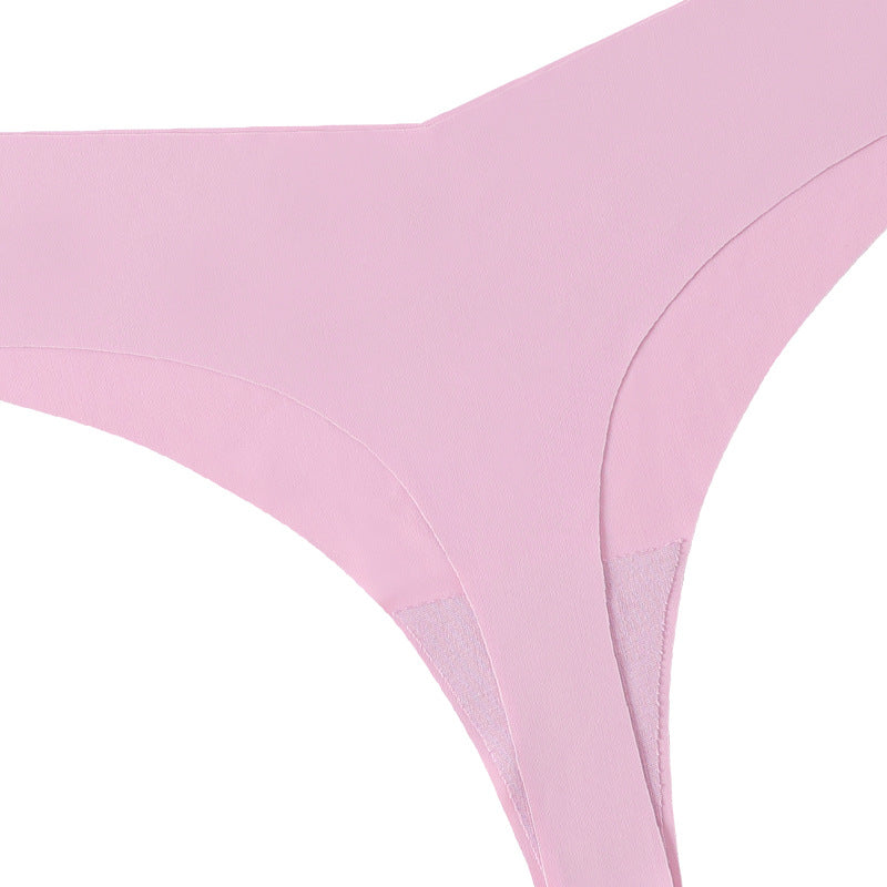Chic Heartline Print Low-Rise T-Back Thong Panties