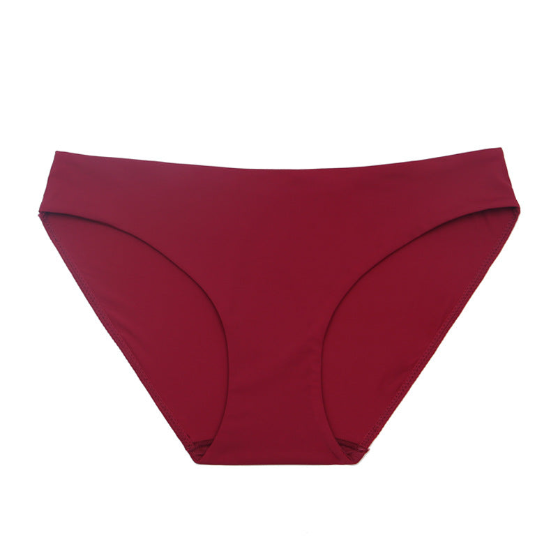 Thin Simple Large Size Medium Waisted Triangle Panties