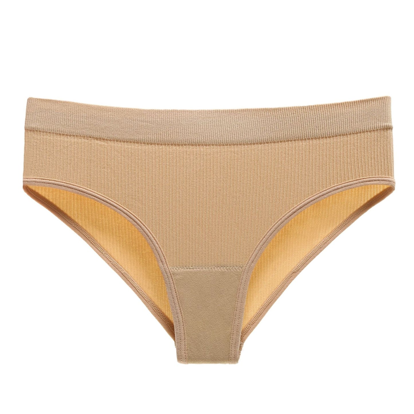 Large Size Mid Waist Sexy Triangle Pants Seamless Fitness Sports Panties