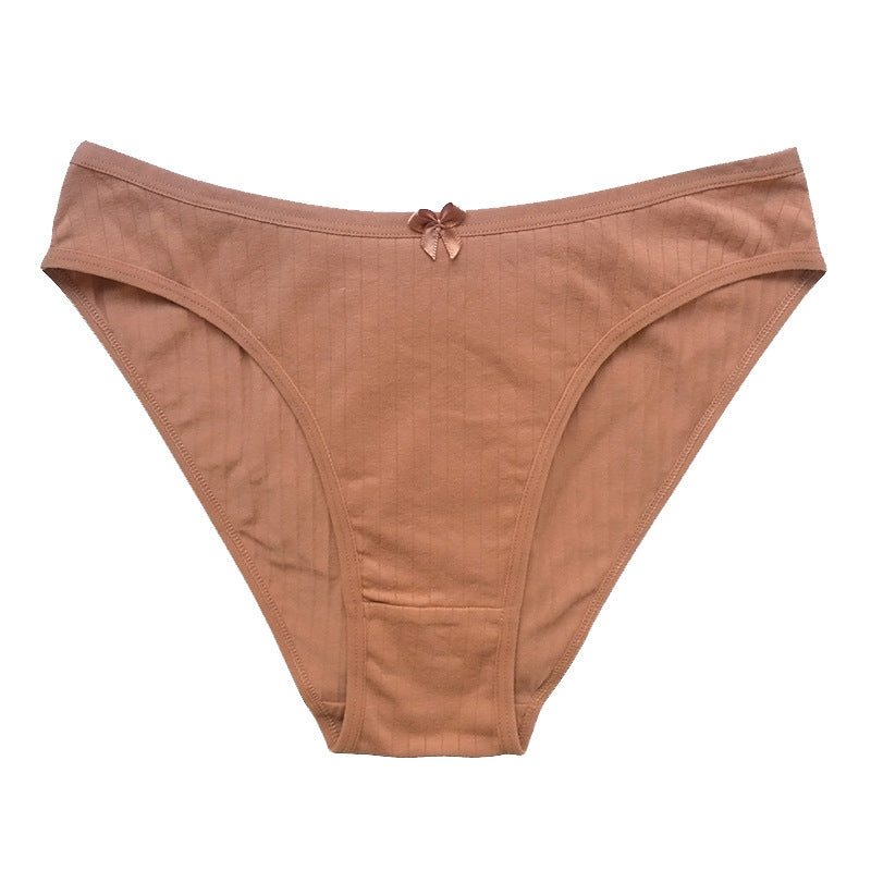 Knitted Breathable  Comfortable Cotton Low-rise Panties