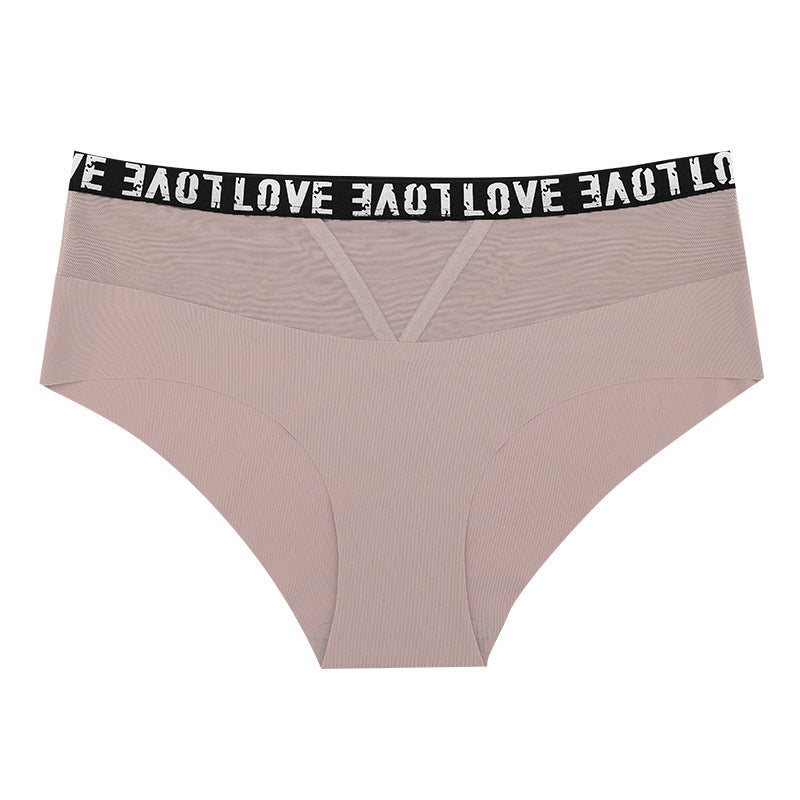 Alphabet Waist Sexy Mesh Pure Desire Seamless Panties Triangles