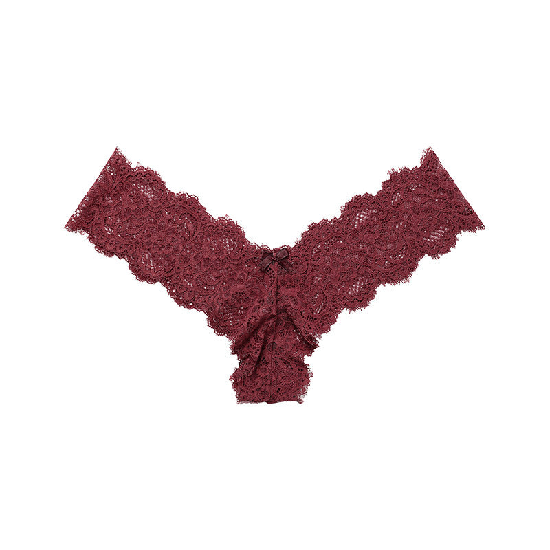 Sexy Lace Erotic See-Through Cotton Crotch Thong Panties