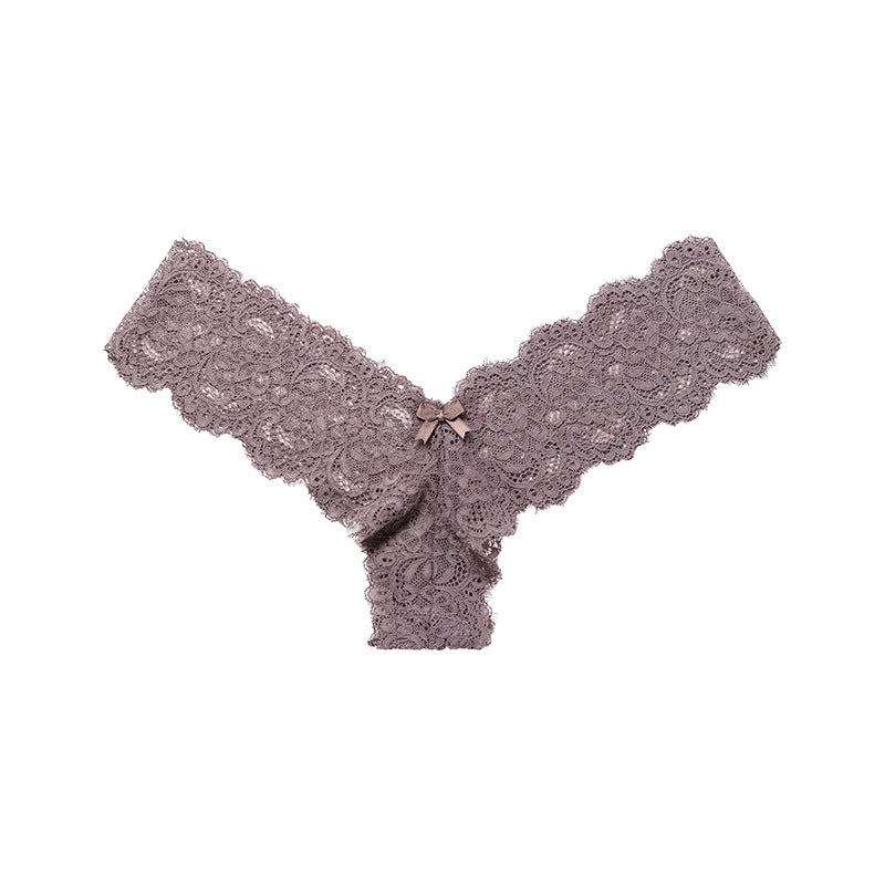 Sexy Lace Erotic See-Through Cotton Crotch Thong Panties