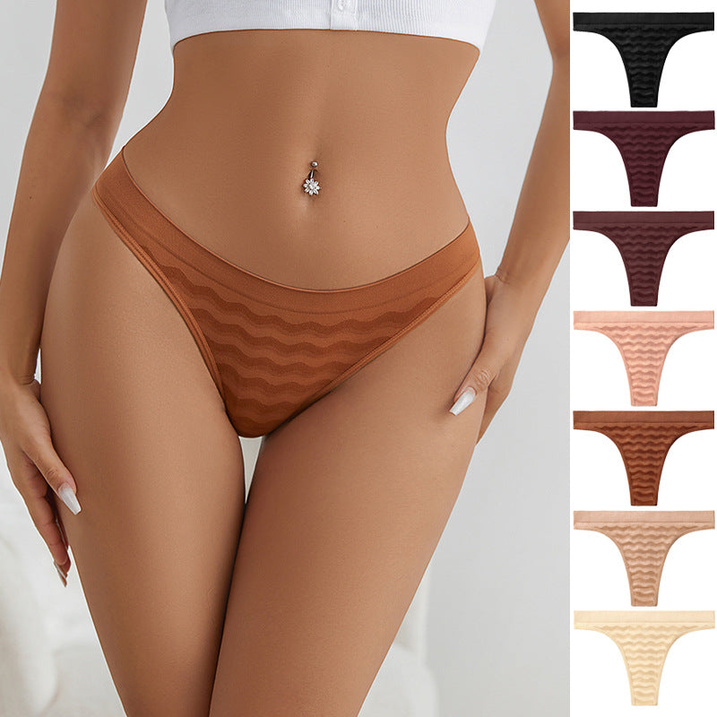Low Rise Plus Size Comfortable Sports Thong Panties
