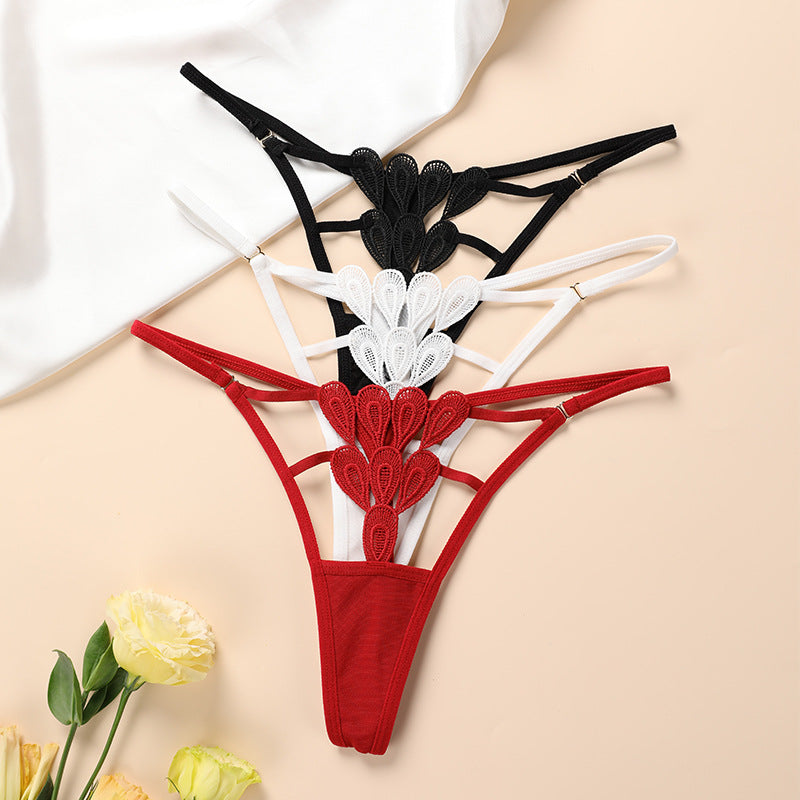 Lace Sexy Erotic Spaghetti Strap Tempting Thong Panties