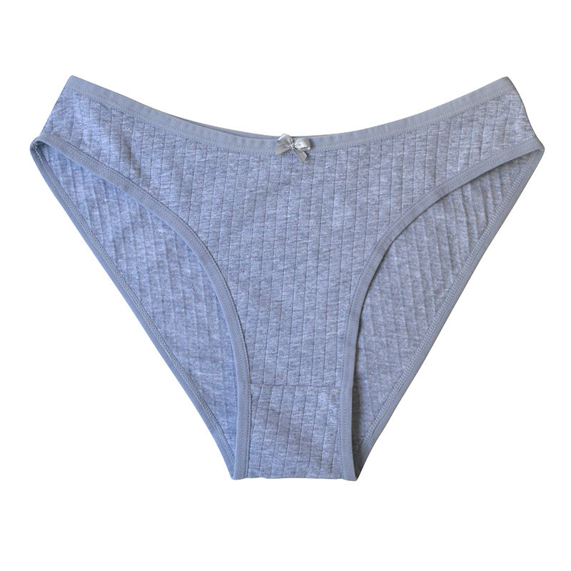 Knitted Breathable  Comfortable Cotton Low-rise Panties