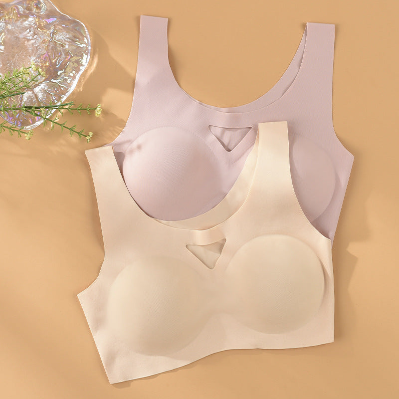 Seamless Underwear Yoga Sports Gathering Top Support Bra