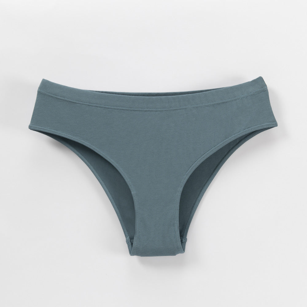 Mid Waist Hip Lift Cotton Breathable Comfort Panties