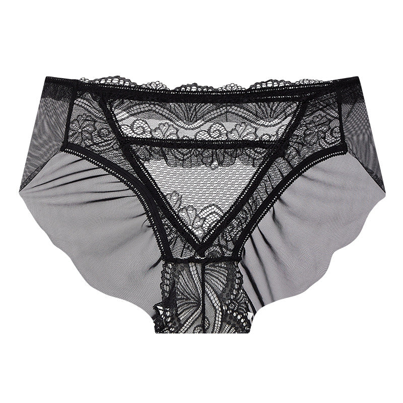 Sexy Lace Mid-rise Mesh Panties
