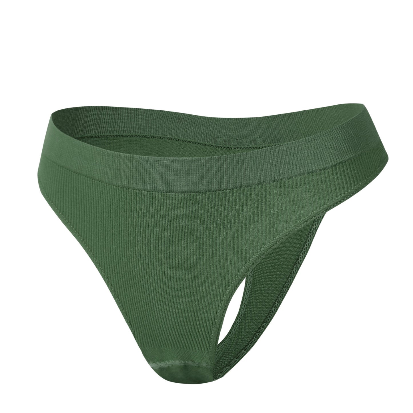 Large Size No Trace Solid Color Sexy Stretch T Panties Low Waist Panties