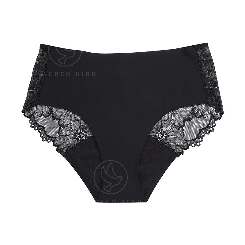 Lace Edge Sexy Seduction Four Layers Leak-proof Period Physiological Panties