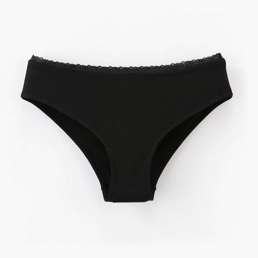 Low Waist Solid Color Cotton Shaping Butt Lift Breathable Invisible Anti-Exposure Triangle Panties