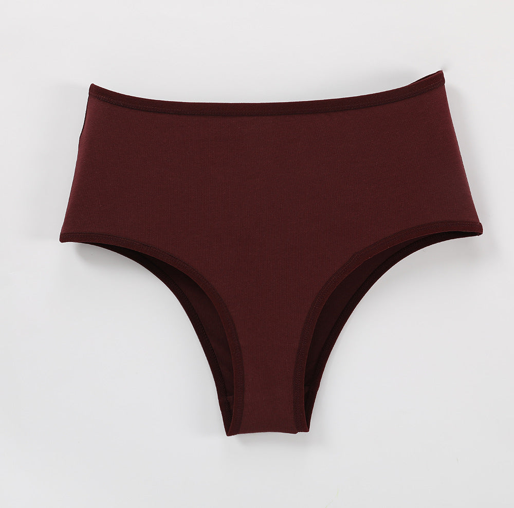 High Waisted Large Size Cotton High Quality Tummy Tightening Triangle Panties