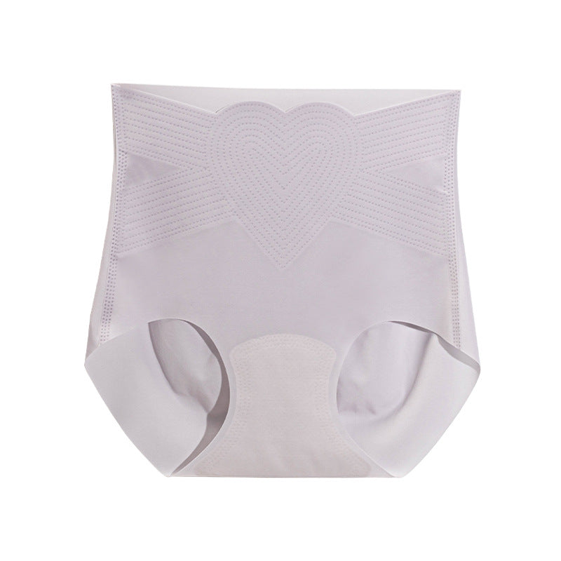 Mulberry Silk Crotch Ice Silk High Waisted Panties Tummy Lifting Triangle Pants