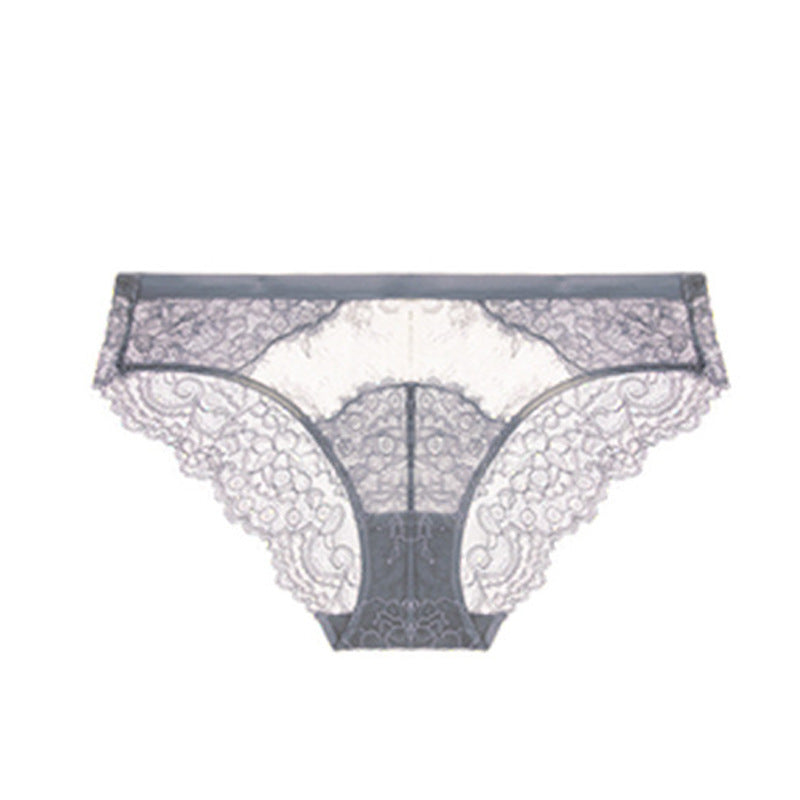 French Thin Lace Hollowed Out Midriff Panties