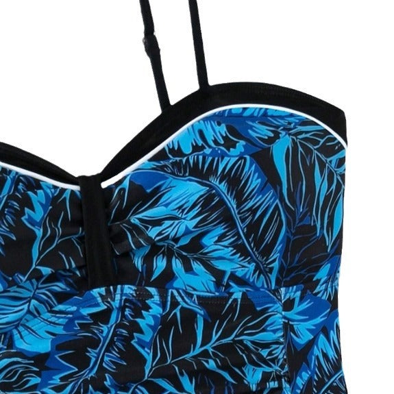 Printed Skirt Bikini Three Piece Swimwear