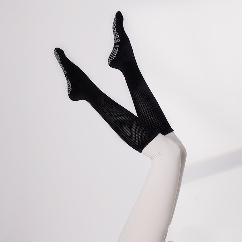 High Tube Cotton Sports Anti-slip, Sweat-absorbent, Odor-resistant Socks for Yoga