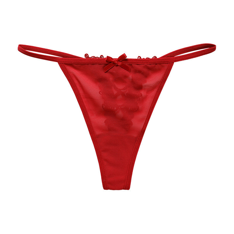 Sexy Spaghetti Strap Panties Lace Plus Size Cotton Crotch Thong