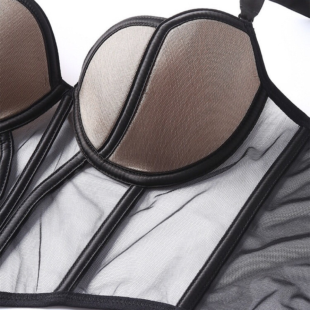 Luxurious and Noble Mesh Vest-style Bra