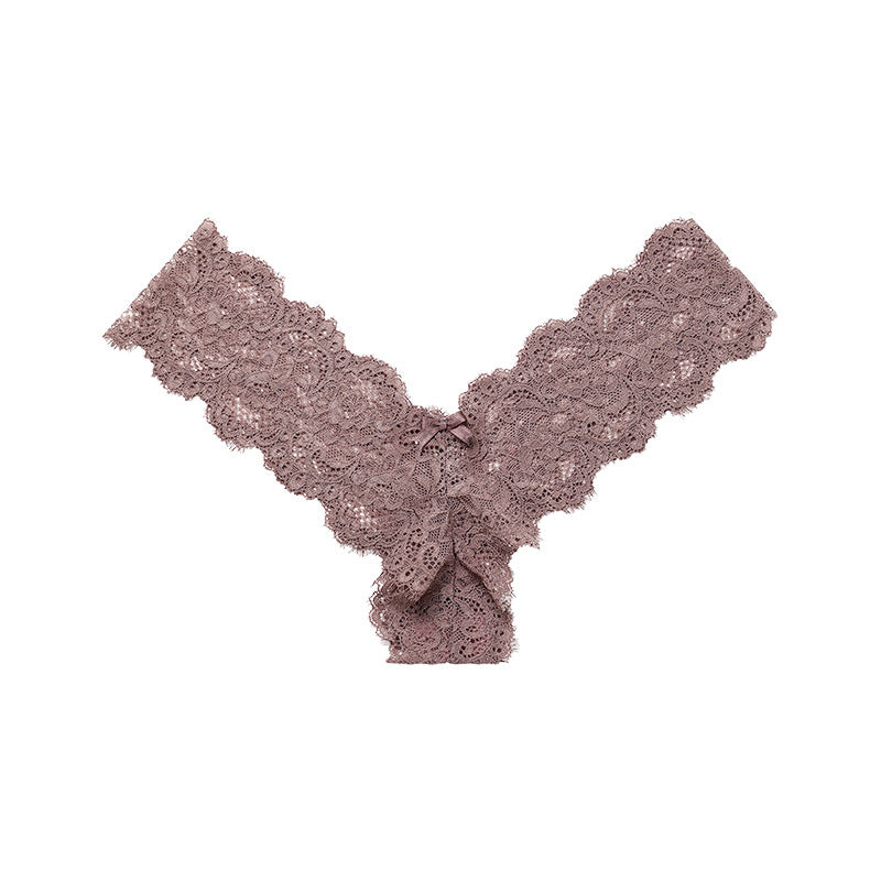 Sexy Lace Erotic See-Through Cotton Crotch Thong Panties