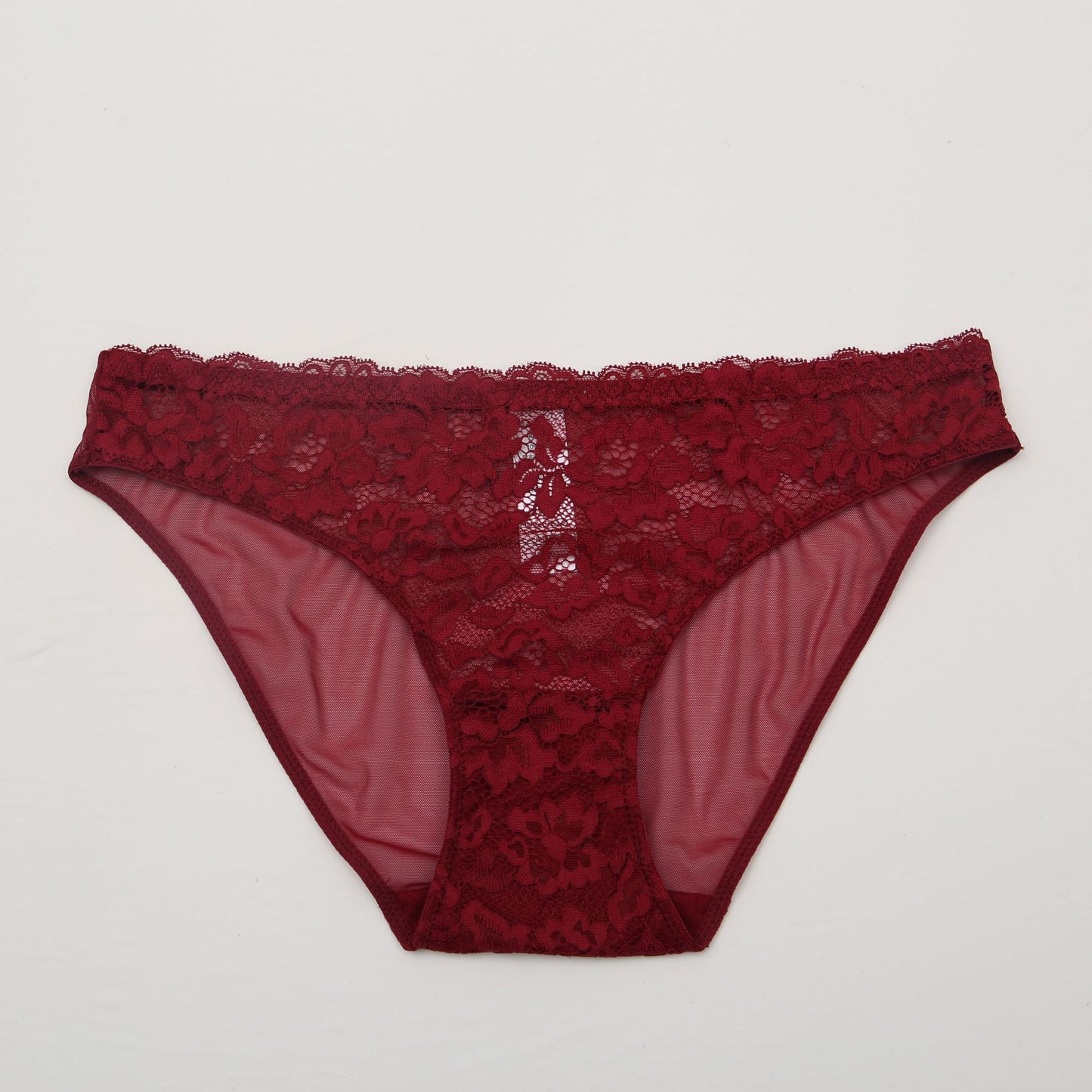 Sexy Hollow Out Lace Sheer Mesh Floral Panties