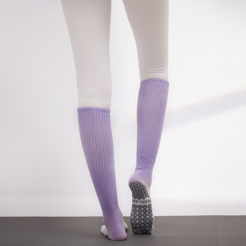 High Tube Cotton Sports Anti-slip, Sweat-absorbent, Odor-resistant Socks for Yoga