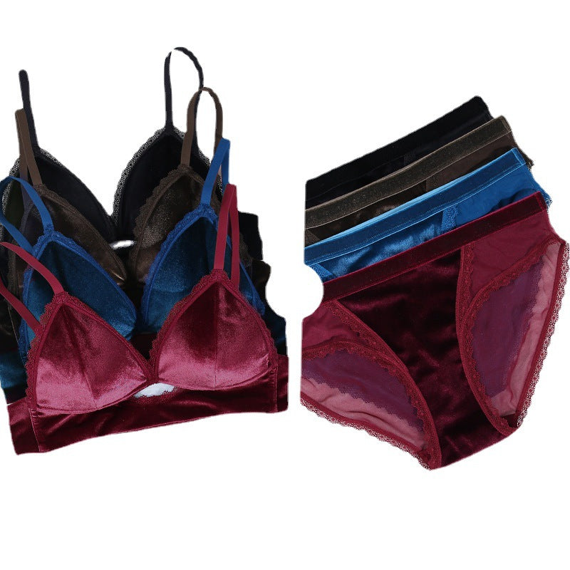 Velvet Sexy Vintage Lace Bra Set
