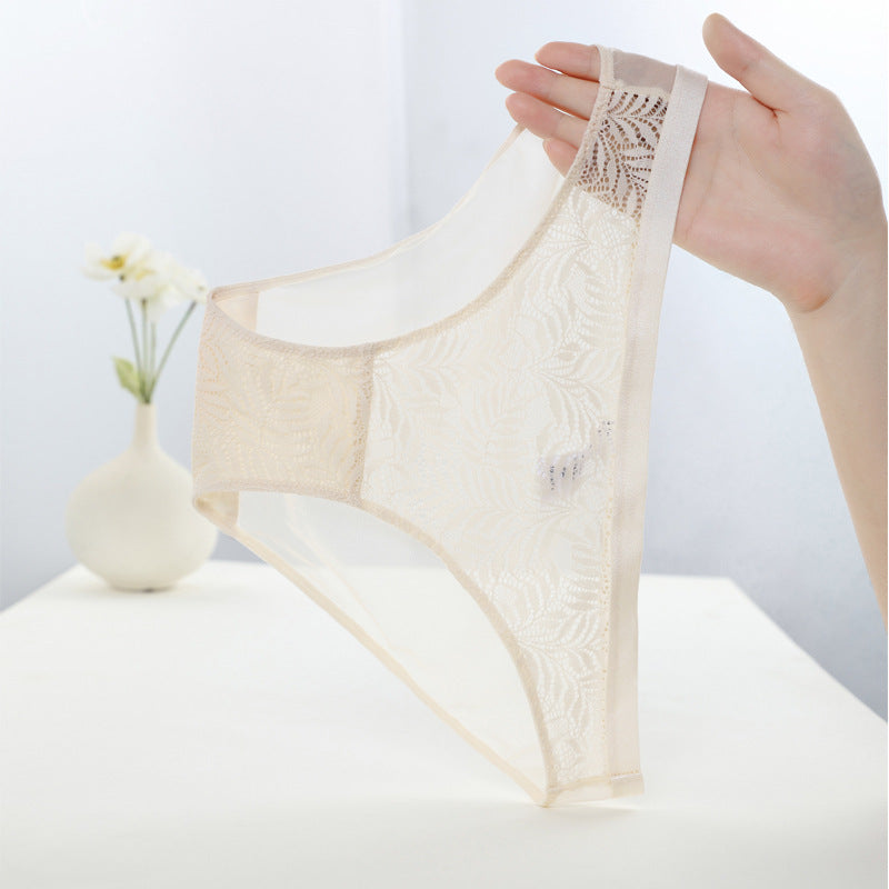 Mid-rise Breathable Hollow Out Sexy Lace Panties