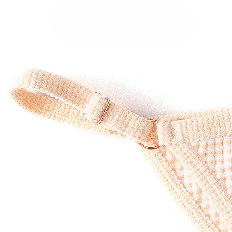 Adjustable Buckle Spaghetti Strap Thong Sexy Striped Panties