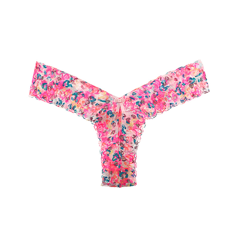 Low Waist Women Floral Lace Sexy Seamless Thong Panties