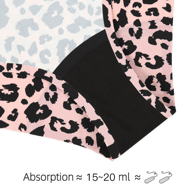 Stylish Leopard Print Low-Rise Physiological Panties