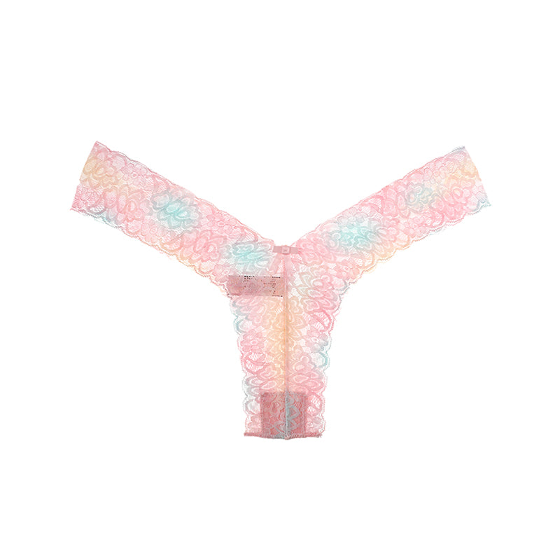 Low Waist Women Floral Lace Sexy Seamless Thong Panties