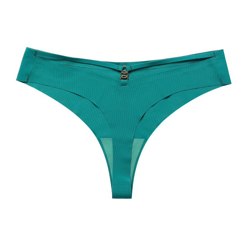 Sexy T Pants Seamless Ice Silk One Piece Sports Yoga Panties