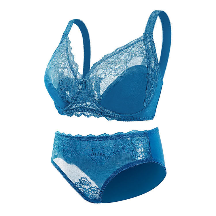 Adjustable Lace Breathable Comfortable Thin Bra Set