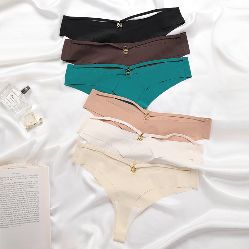 Sexy T Pants Seamless Ice Silk One Piece Sports Yoga Panties