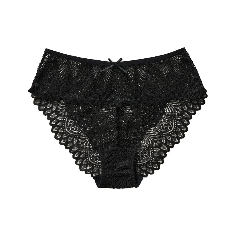 Lace Low Waist Bow Decoration Sexy Hipster Panties