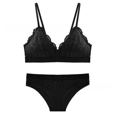 Sexy Lace French Bra Set